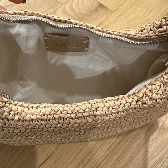 Mango Woven Straw Shoulder Bag in Beige - Picture 2 of 3